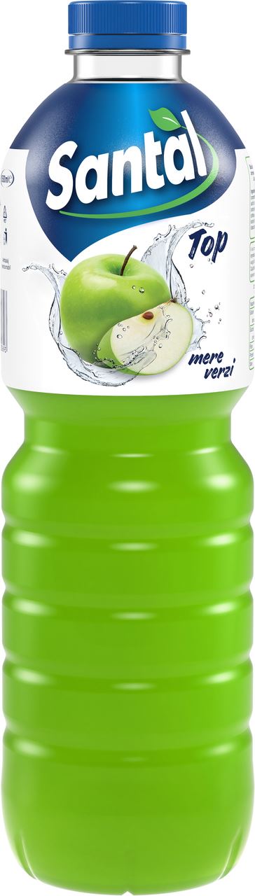 Santal TOP Suc Măr Verde 1,5 L, 6 sticle