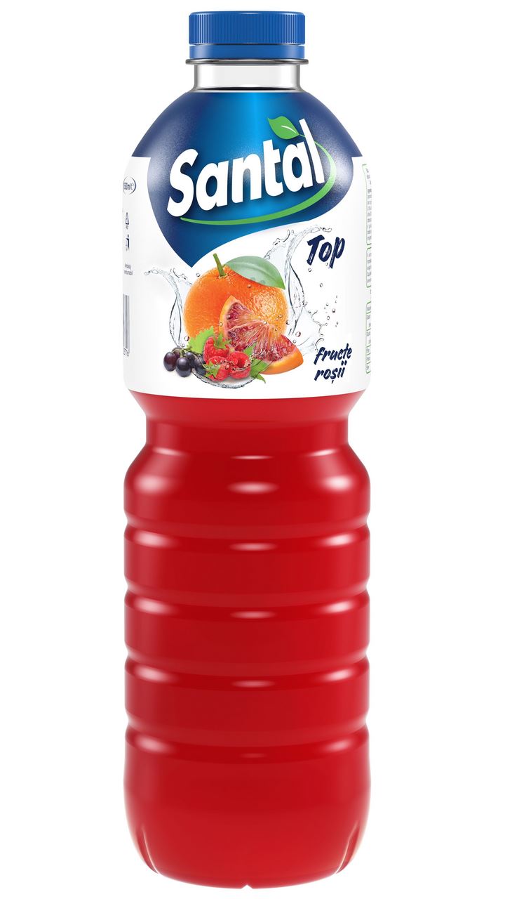 Santal TOP Suc Fructe Roșii 1,5 L, 6 sticle