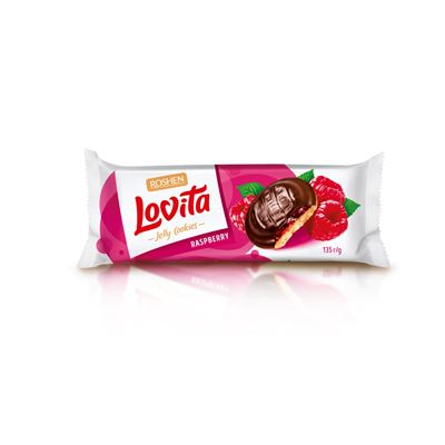 ROSHEN lovita Biscuiti cu Jeleu de Zmeura 135 g