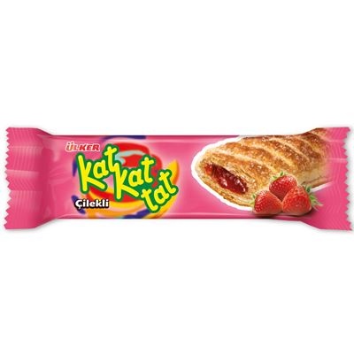 KAT KAT TAT Foietaj cu Crema de Capsune 6 x 28 g