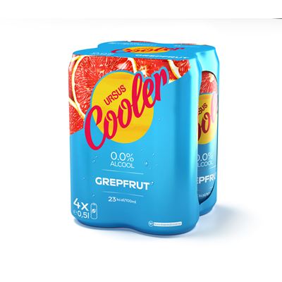 URSUS Cooler Grapefruit 0% SGR 4 x 0,5 L