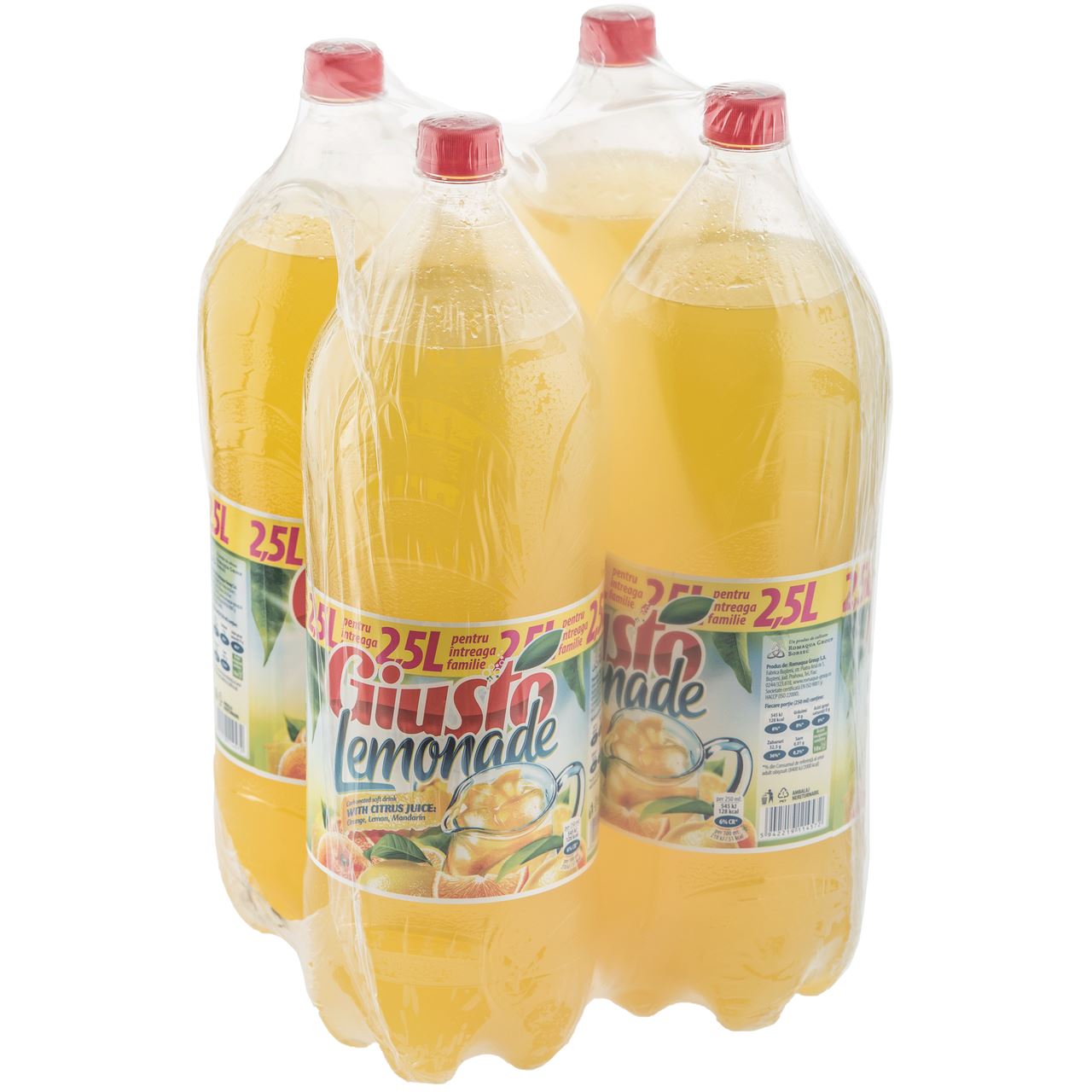 Giusto Suc Limonada 2,5 L, 4 sticle