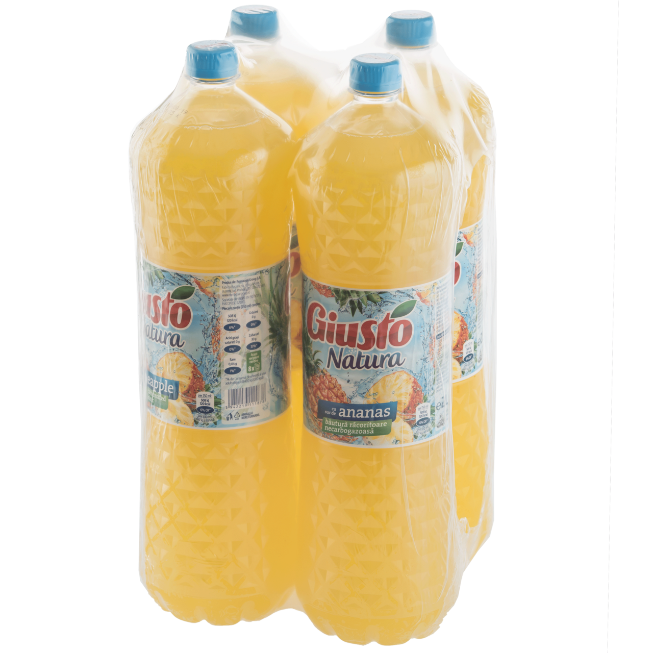 GIUSTO Natura Suc Ananas SGR 4 x 2 L