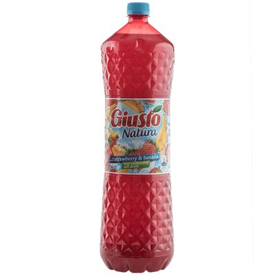 GIUSTO Natura Suc Banane si Capsuni SGR 4 x 2 L