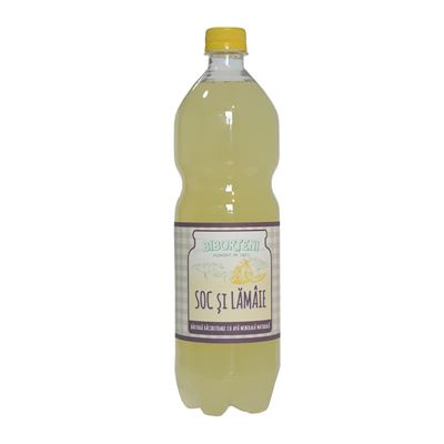 BIBORTENI Bautura Racoritoare Carbogazoasa cu Soc si Lamaie SGR 6 x 1 L