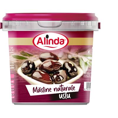 Alinda Masline Naturale Uslu in Saramura Calibrul 280 - 320 350 g