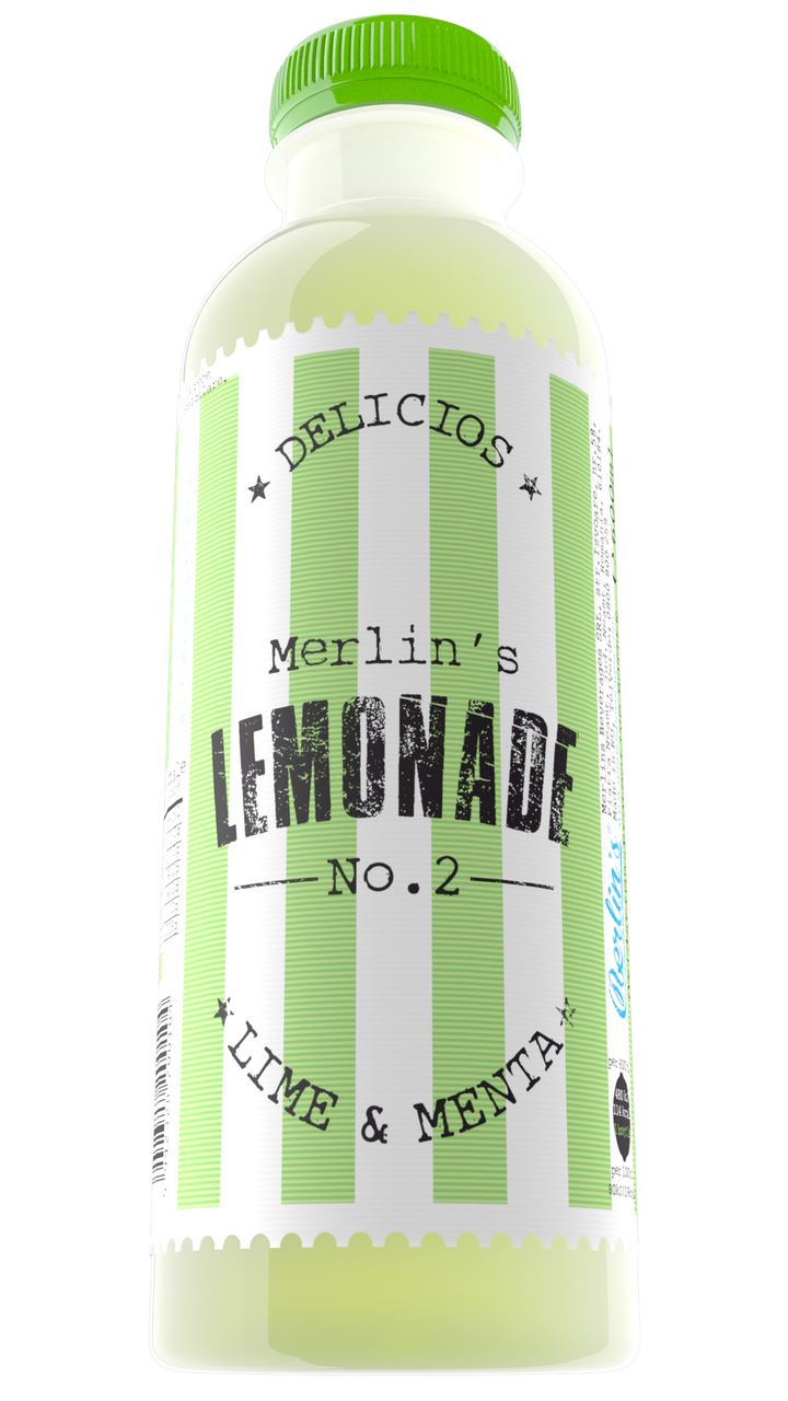 Merlin's Limonada cu Lime și Mentă 0,6 L, 6 buc.