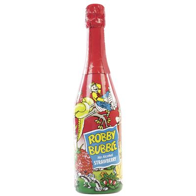 ROBBY BUBBLE Bautura Carbogazoasa Aroma Capsune SGR 0,75 L