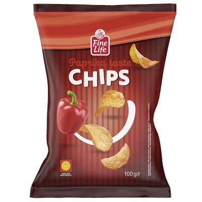 Fine Life Chips cu Aroma de Paprika 100 g
