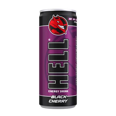 HELL Energy Drink Black Cherry SGR 24 x 250 ml