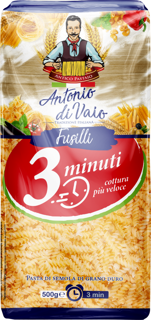 ANTONIO DI VAIO Fusilli Grau Dur 500 g