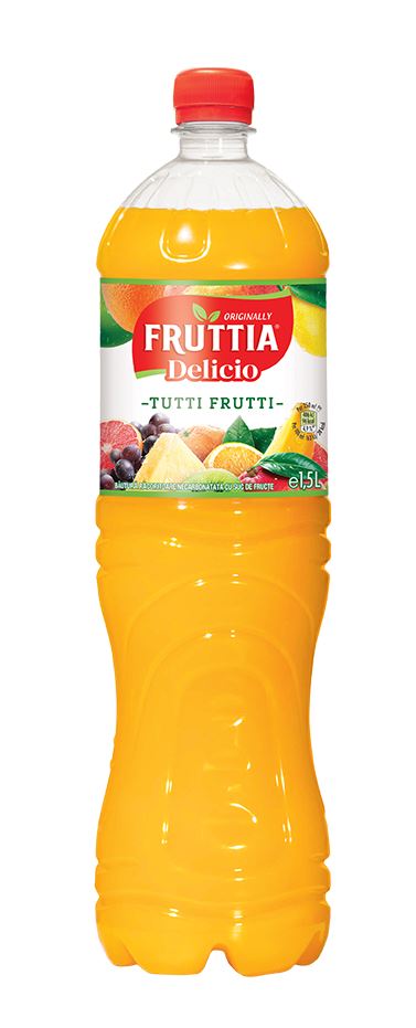 Fruttia Delicio Suc Tutti Frutti 1,5 L, 6 sticle