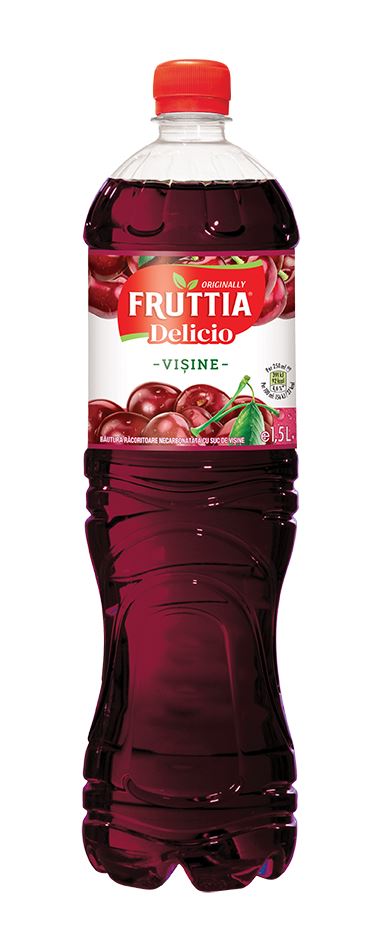 Fruttia Delicio Suc Vișine 1,5 L, 6 sticle