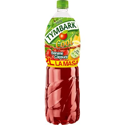 TYMBARK COOL Bautura Racoritoare cu Aroma de Banane si Capsuni SGR 6 x 2 L
