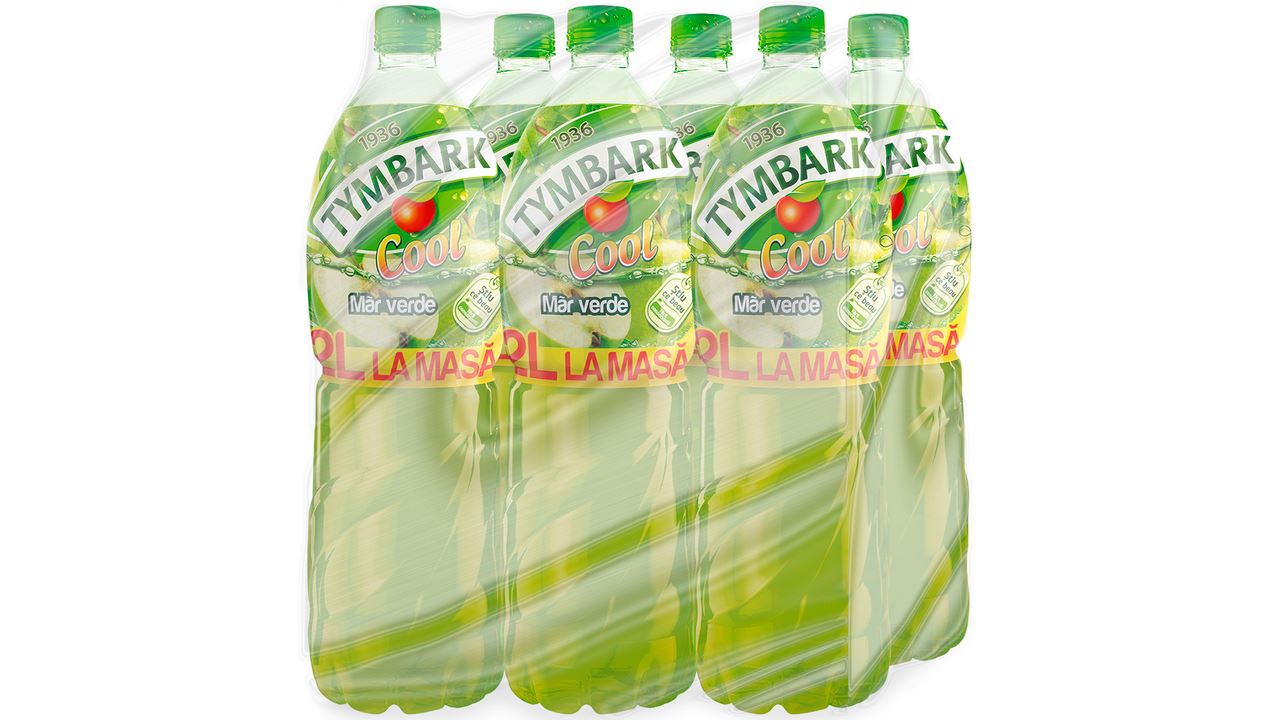 Tymbark Cool Băutură Răcoritoare cu Aromă de Măr Verde 2 L, 6 sticle