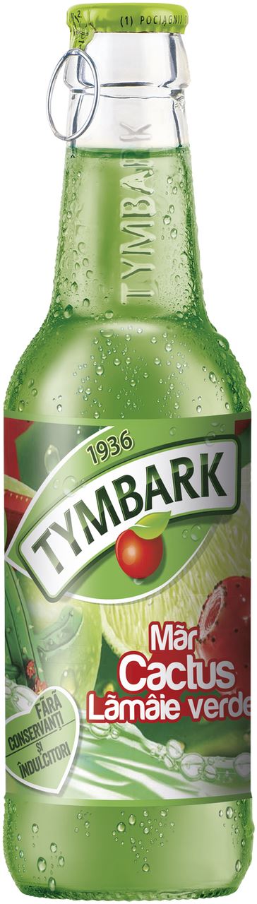 Tymbark Mix Băutură Necarbogazoasă Măr & Cactus & Lămâie Verde 0,25 L, 12 buc.