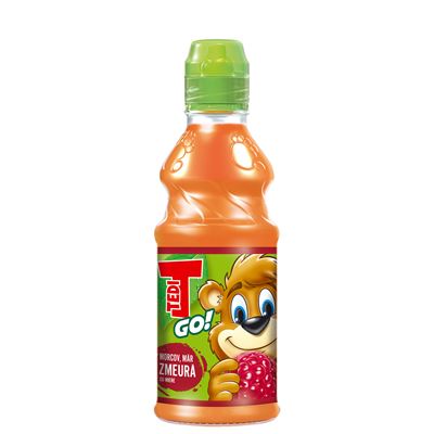 TEDI GO! Suc de Morcov Mar si Zmeura SGR 4 x 0,3 L