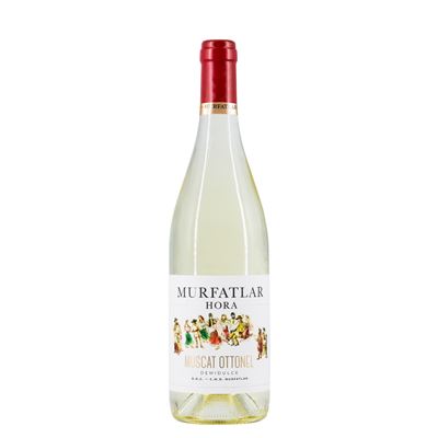 JIDVEI HORA Muscat Ottonel Vin Alb Demidulce SGR 0,75 L