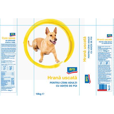 aro Hrana Uscata cu Aditie de Pui pentru Caini 10 Kg