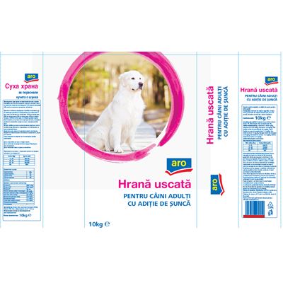 aro Hrana Uscata cu Aditie de Sunca pentru Caini 10 Kg
