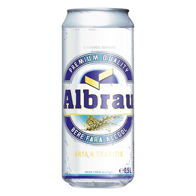 ALBRAU Bere Blonda Fara Alcool Doza SGR 6 x 0,5 L