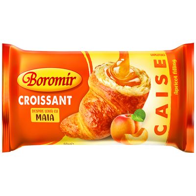 Boromir Croissant cu Umplutura de Caise 30 x 60 g