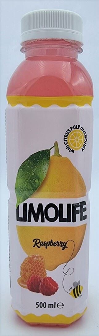 LimoLife Limonada cu Aromă de Zmeură 0,5 L, 12 buc.