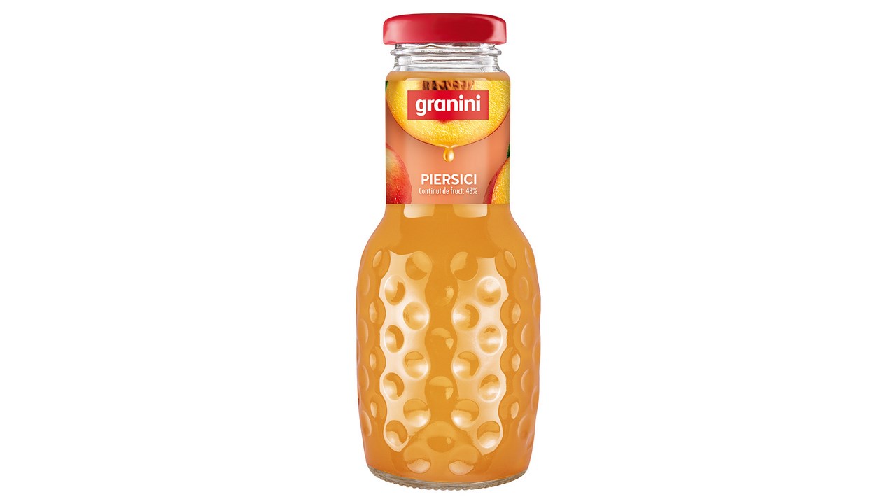 Bauturi necarbogazoase - Suc Granini Piersici, sticla 0.25L