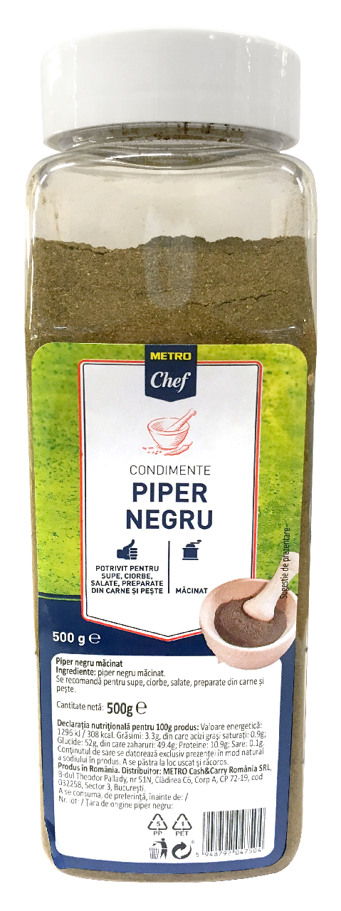 METRO Chef Piper Negru Macinat 500 g