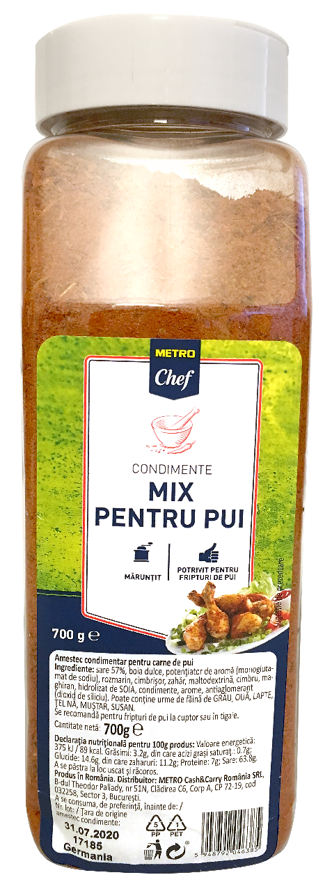 METRO Chef Mix Condimente Pentru Pui 700 g