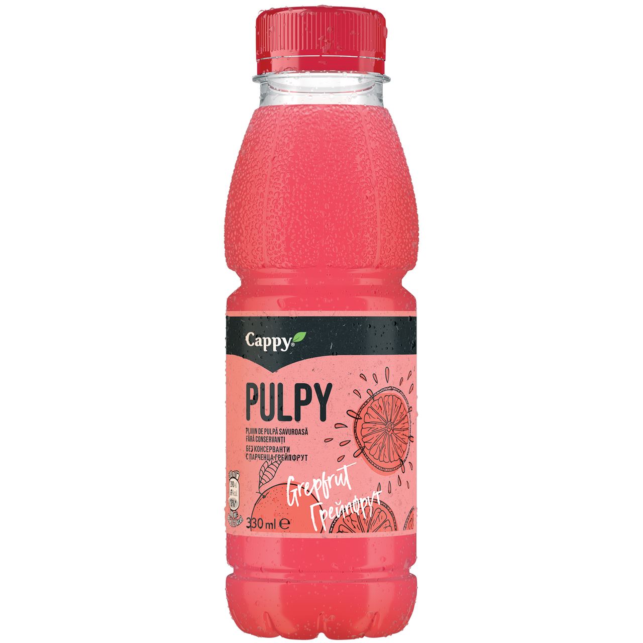 Cappy Pulpy Suc Grapefruit 0,33 L, 12 buc.
