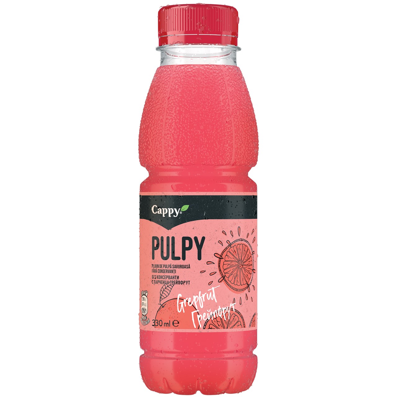 Bauturi necarbogazoase - Suc Cappy Pulpy Grapefruit, Pet 0.33L