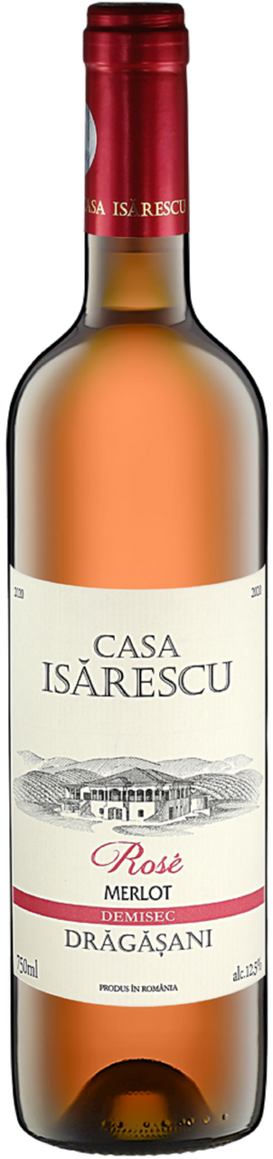 CASA ISARESCU Merlot Dragasani Vin Rose Demisec SGR 0,75 L
