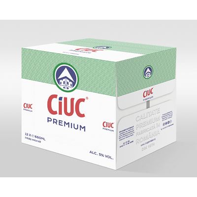 CIUC PREMIUM Bere Sticla SGR 12 x 0,66 L