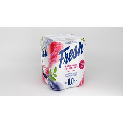 Fresh Bere Aroma de Zmeura si Coacaze 0% Alcool SGR 4 x 0,5 L