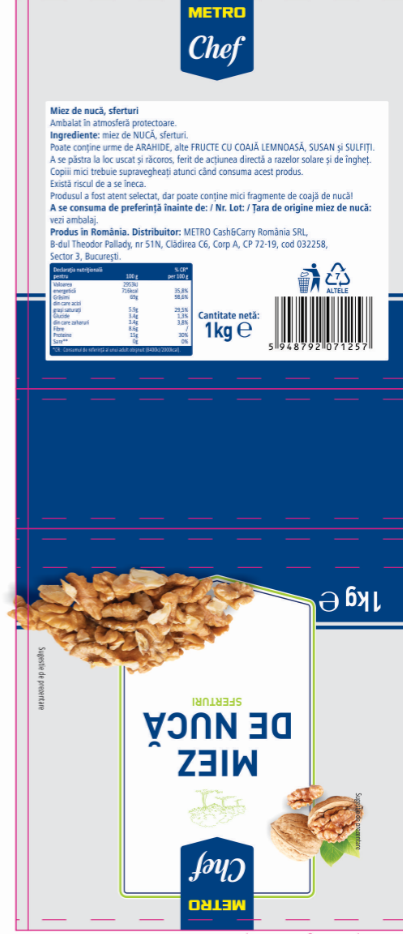 METRO Chef Miez de Nuca Sferturi 1 Kg