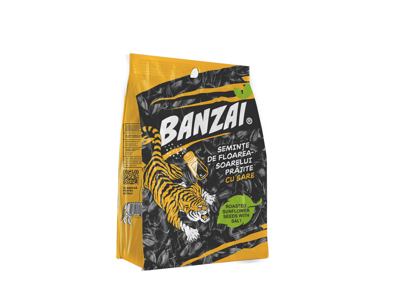 BANZAI Seminte de Floarea Soarelui Prajite cu Sare 130 g
