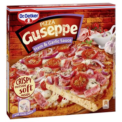 Dr.Oetker GUSEPPE Pizza cu Sunca si Sos de usturoi 440 g