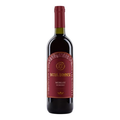 BECIUL DOMNESC Merlot Vin Rosu Demisec SGR 0,75 L