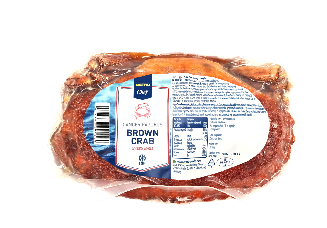 METRO Chef Crab Brun Fiert Calibru 600 g+