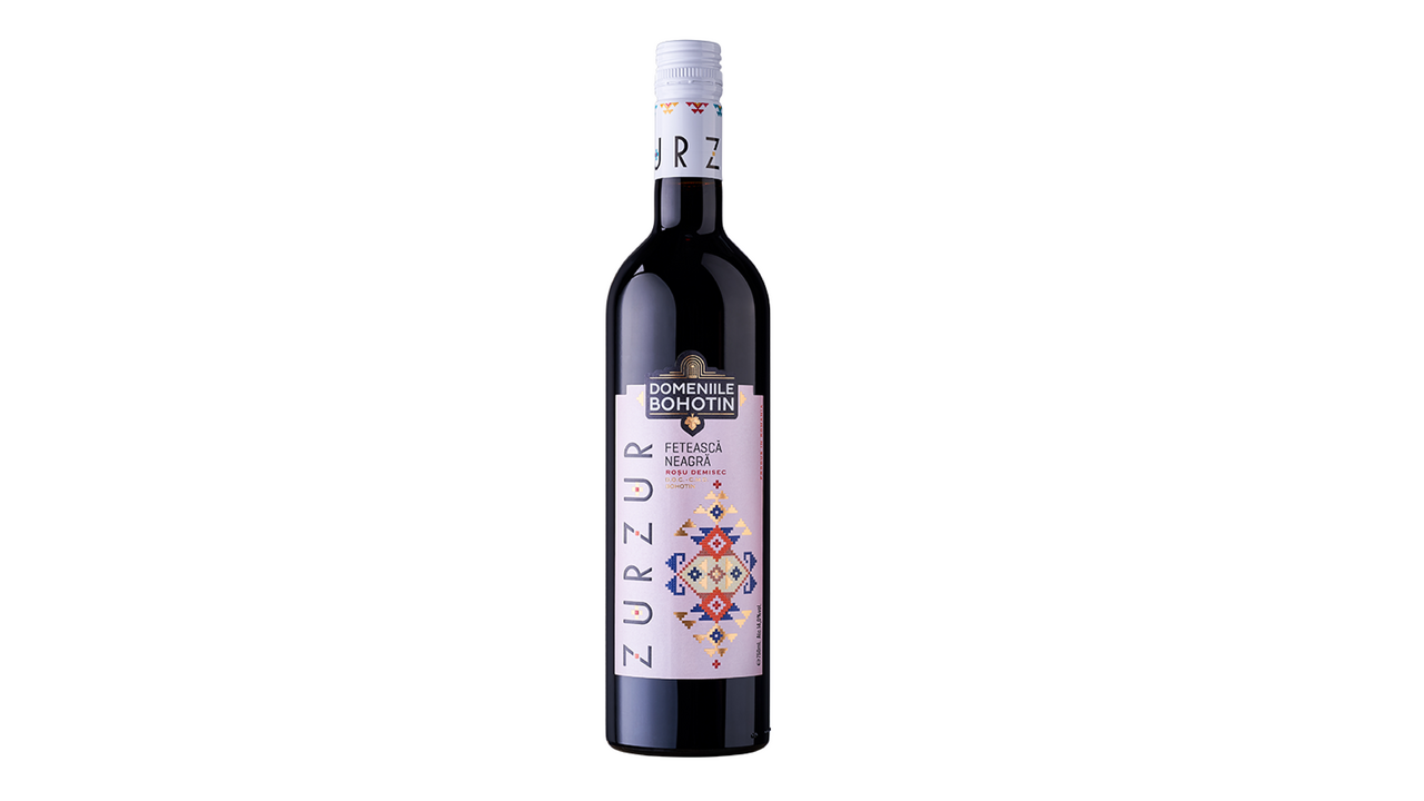 DOMENIILE BOHOTIN ZURZUR Feteasca Neagra Vin Rosu Demisec SGR 0,75 L