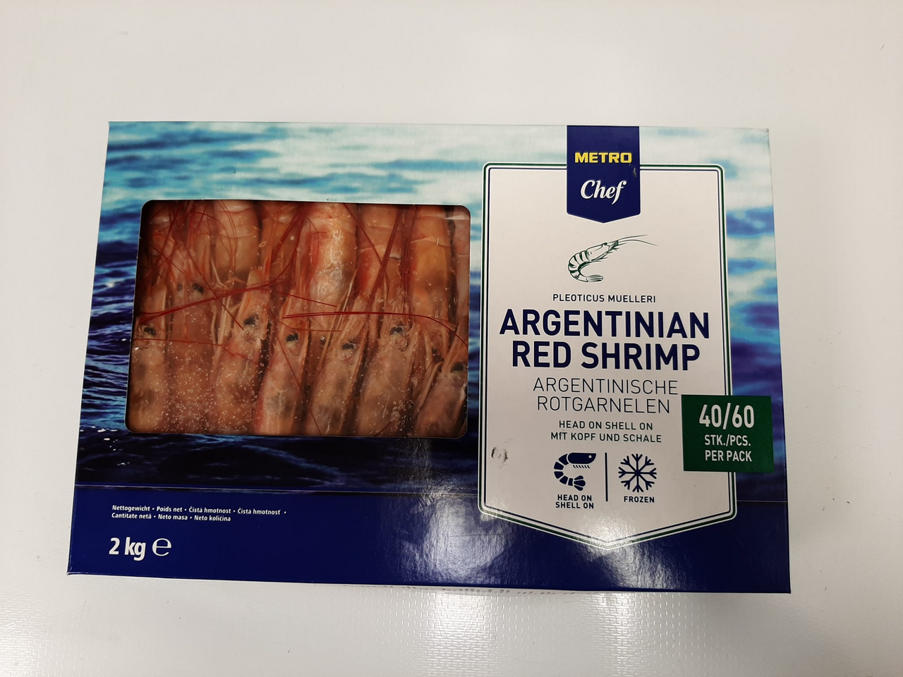 METRO Chef Creveti Argentinieni, Cruzi, Intregi, L2, 2 Kg ❄