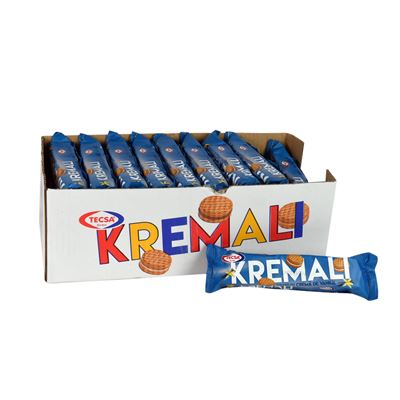 TECSA Kremali Biscuiti cu Crema de Vanilie 30 x 80 g