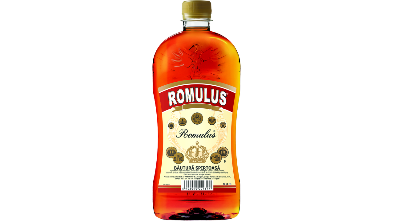 ROMULUS Bautura Spirtoasa cu Aroma de Brandy 17% SGR 6 x 0,5 L