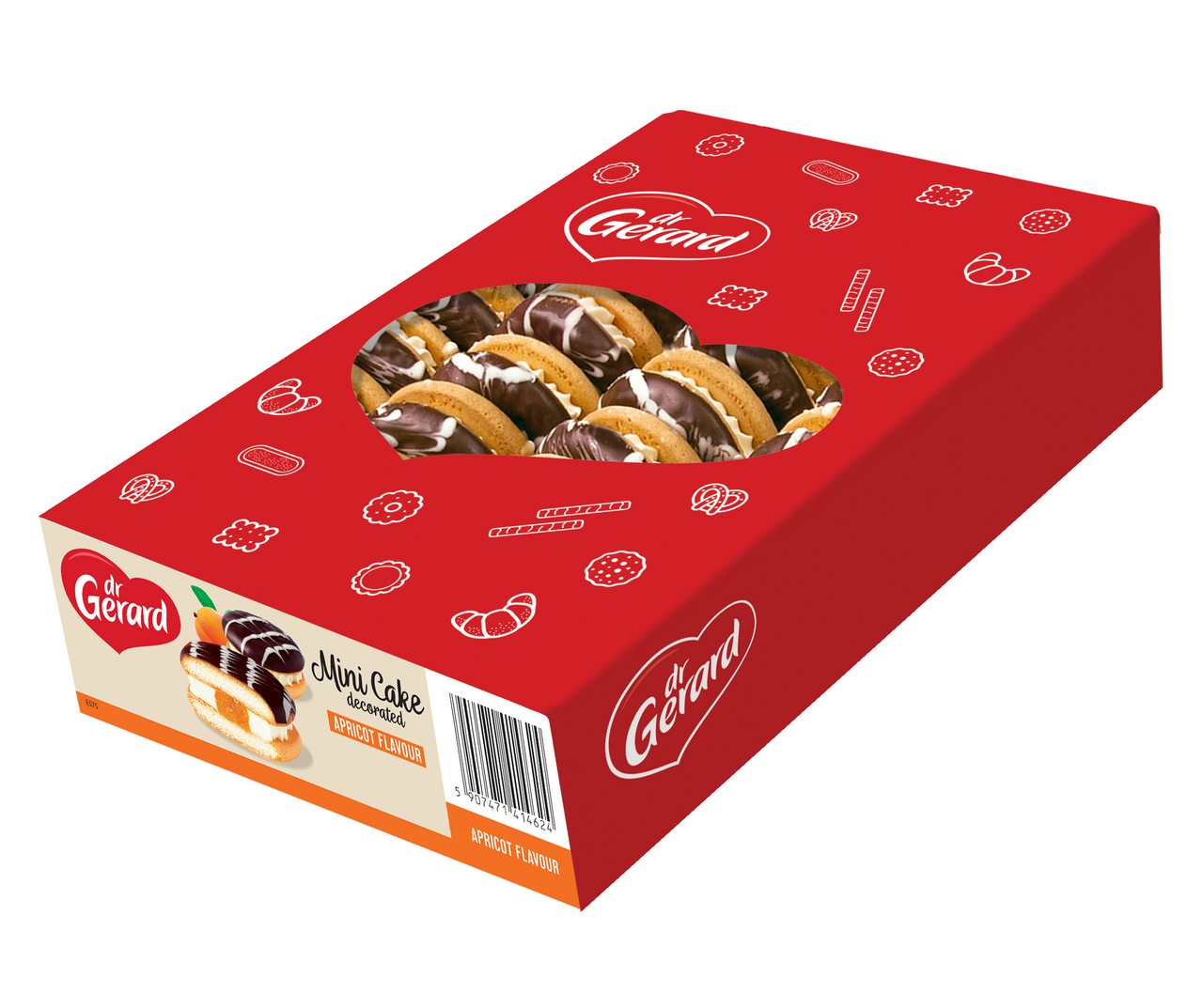 DR. GERARD Pandispan cu Crema de Frisca si Umplutura de Caise 720 g