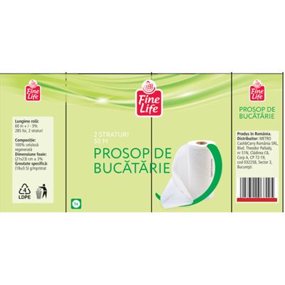 Fine Life Prosop Bucatarie 2 Straturi 50 m
