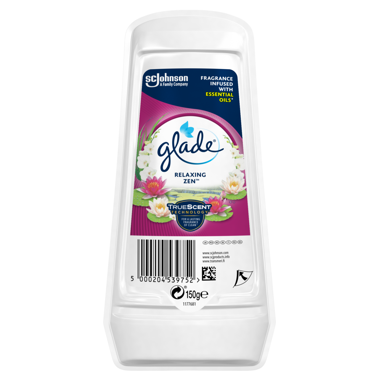GLADE Gel Odorizant Relax Zen 8 x 150 g