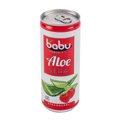 babu Bautura Racoritoare cu Aloe Vera si Capsuni SGR 240 ml