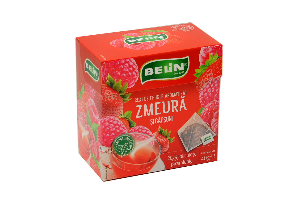 BELIN Ceai Zmeura si Capsuni 40 g