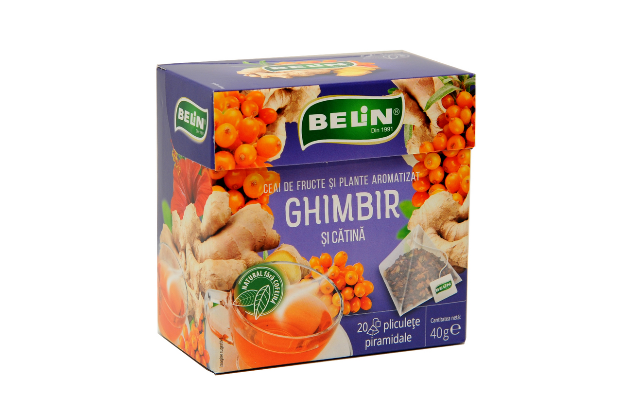 BELIN Ceai Ghimbir si Catina 40 g